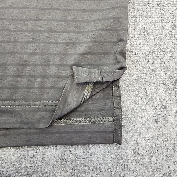 FootJoy Shirt Mens Large Gray Striped Polo Short Sleeve FJ Performance JGC Golf - Picture 14 of 16